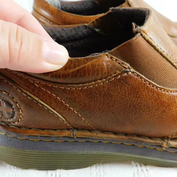 Doc Dr. Martens Tevin Brown Leather Slip-On Loafers Shoes Men's 10 US AW004 EUC - Picture 13 of 15